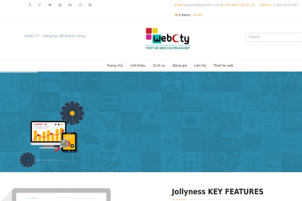 Hoxa theme site design template sample