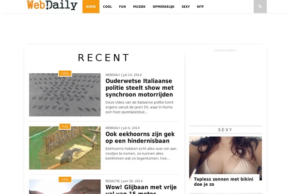 Top News theme site design template sample
