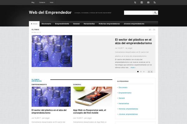 BlackLight theme site design template sample