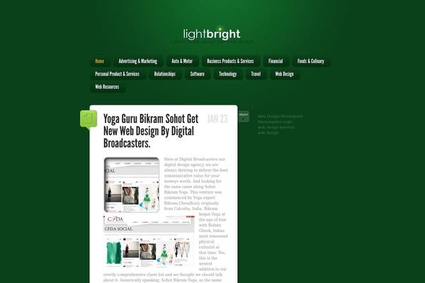 LightBright theme site design template sample