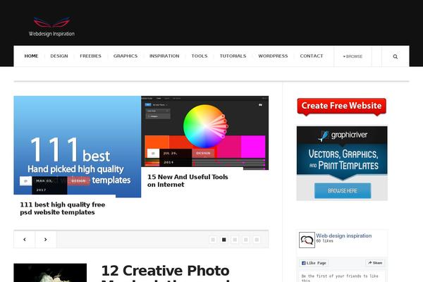 JustWrite theme site design template sample