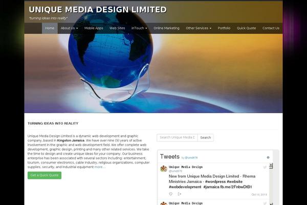 Roots theme site design template sample
