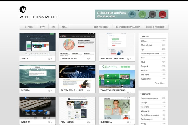 webdesignmagasinet.no site used Maksimer