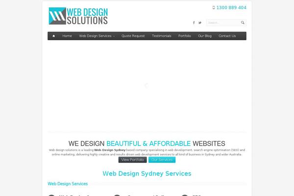 Aqua theme site design template sample