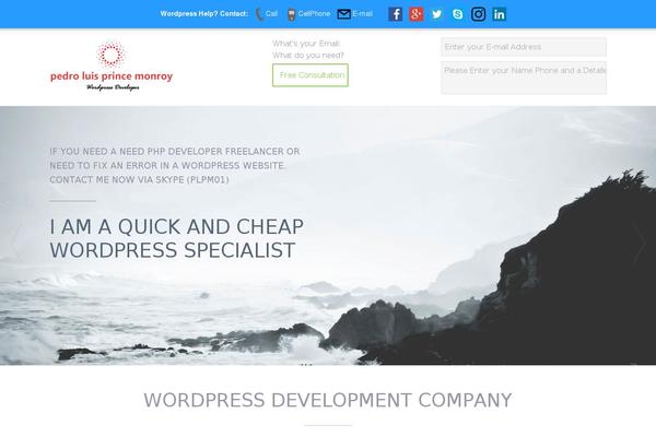 Site using Quick Contact Form plugin