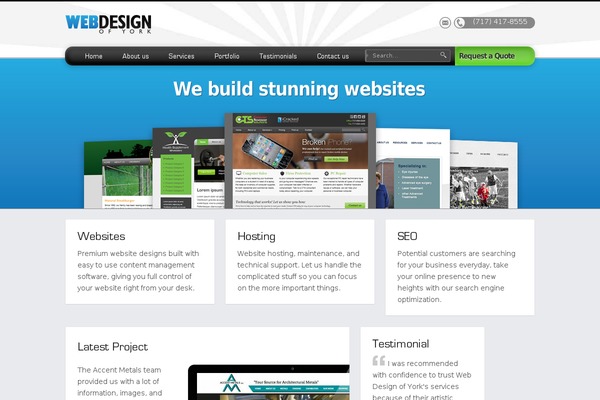 webdesignofyork theme websites examples