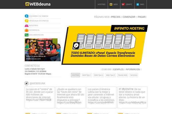 Infinite theme site design template sample