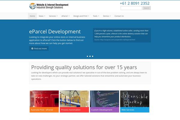 Webdev theme site design template sample