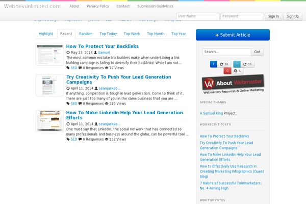 Site using Simple Share Buttons Adder plugin