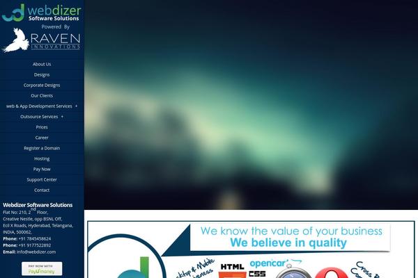 Origin theme site design template sample