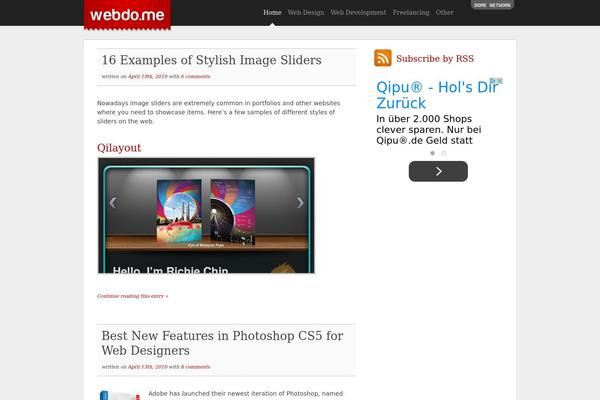 luna theme site design template sample