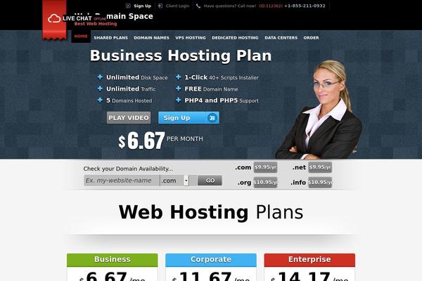webdomainspace.com site used Easy-flow