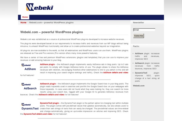 Afterburner theme site design template sample