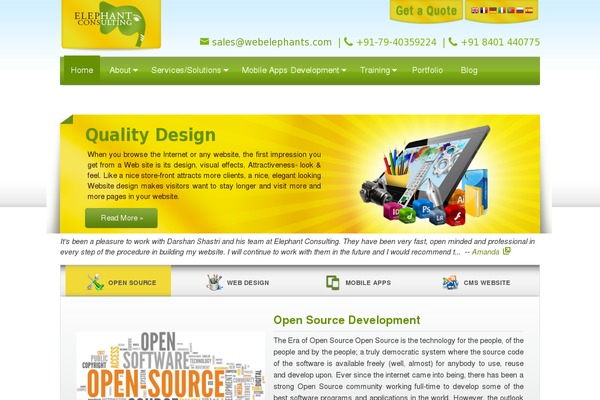 Scalia-default-child theme site design template sample