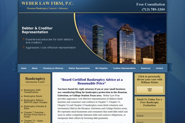 weberlaw.com site used Krystalpro