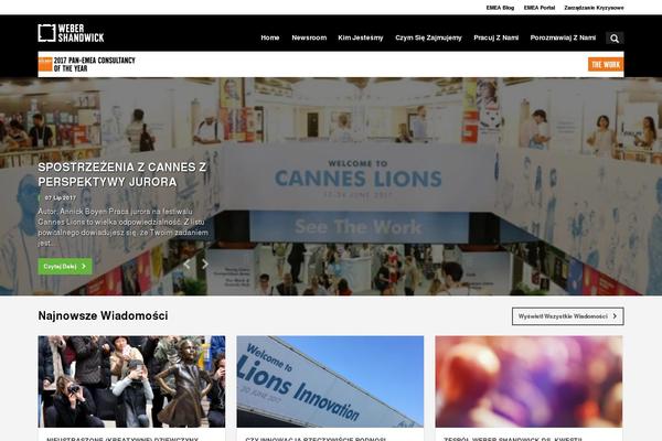 Webershandwick theme site design template sample