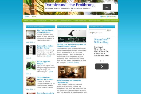 Serenity theme site design template sample