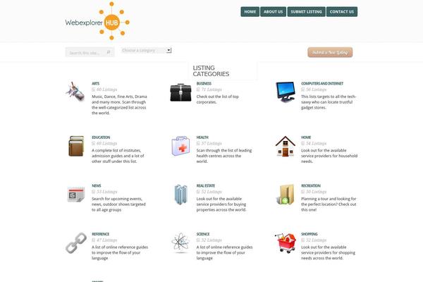 eList theme site design template sample