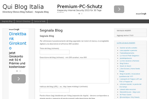 Site using Google PageRank plugin