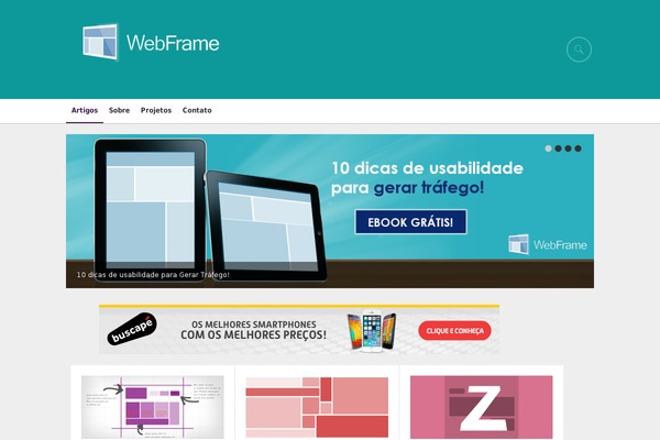 Gridz theme site design template sample
