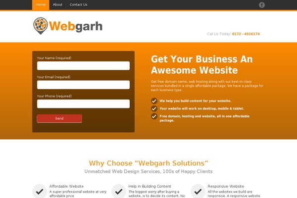 JustLanded theme site design template sample