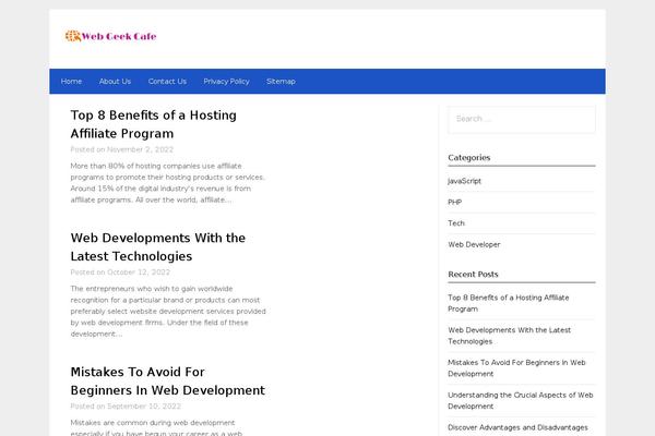 Minimalist Newspaper theme site design template sample