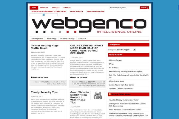 Gazette theme site design template sample