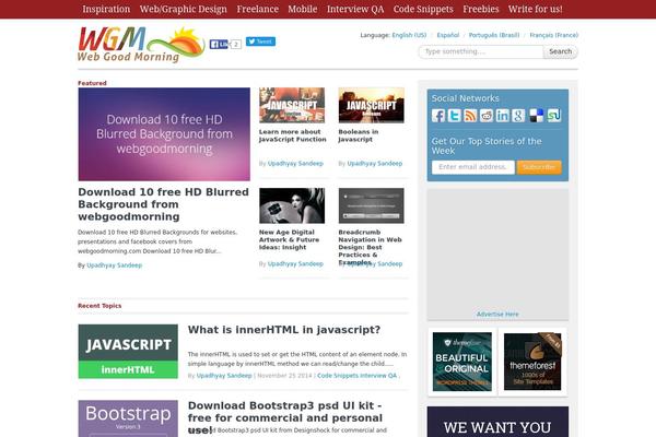 webgoodmorning.com site used Shiro