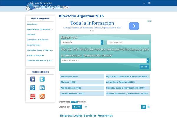 Site using Codecanyon-6463373-web-20-directory-plugin-for-wordpress plugin