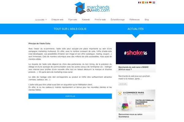 Envision Child theme site design template sample