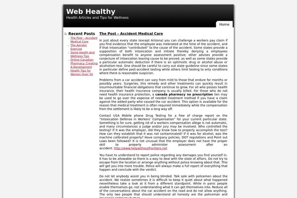 webhealthy.com site used Fortissimo