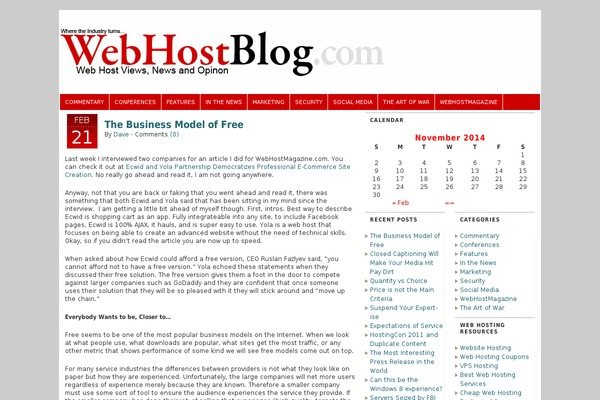 webhostblog.com site used Flexxcraft