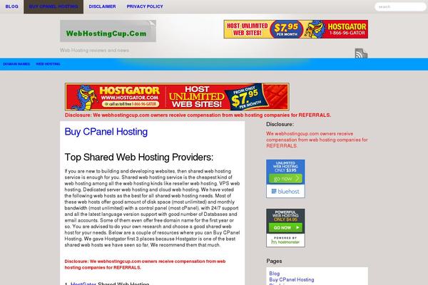webhostingcup.com site used Rock-blog