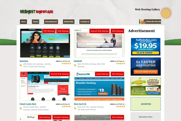 Snapshot theme site design template sample