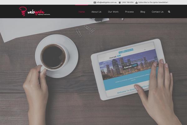 Jupiter Child theme site design template sample