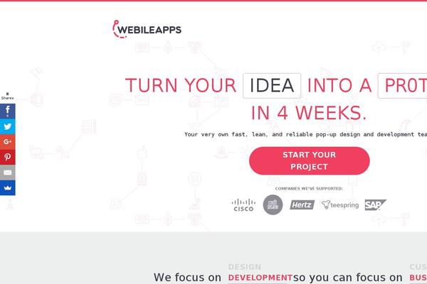 webileapps.com site used Webileapps