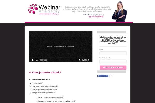 webinaracademy.cz site used Mio-profi-2.3c