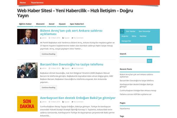 MesoColumn theme site design template sample