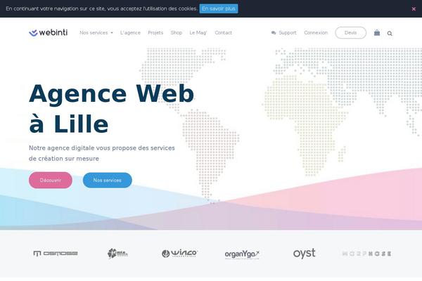 webinti.com site used Webinti-child
