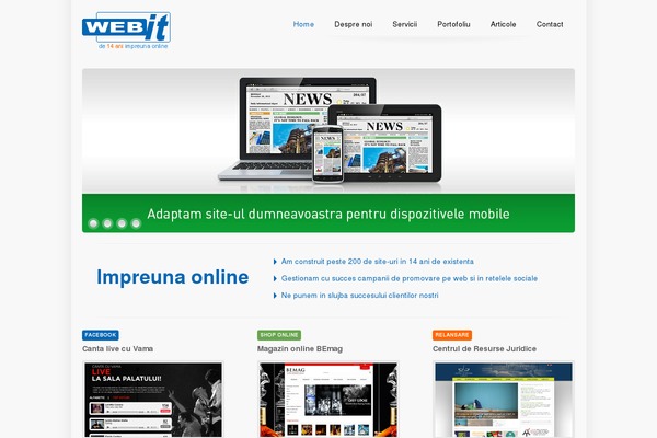 Webit theme site design template sample