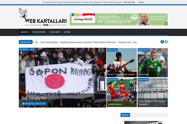 SaladMag theme site design template sample