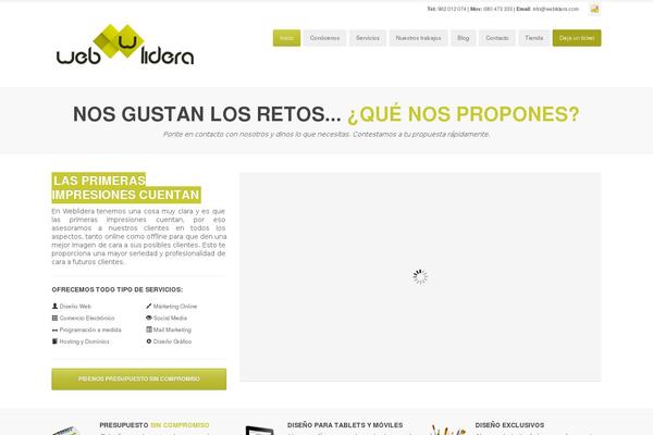weblidera.com site used Valera Theme