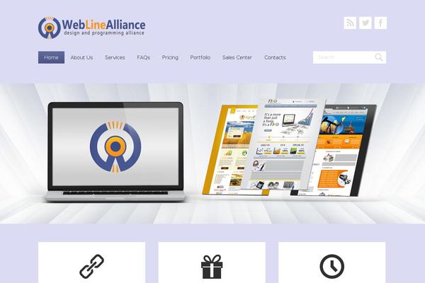 V1 theme site design template sample