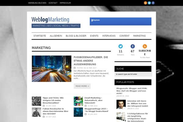 weblogmarketing.de site used Hades