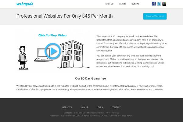 Minimum Pro theme site design template sample