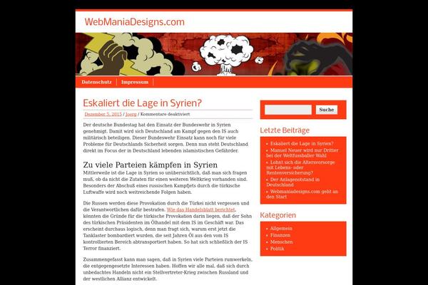 Poseidon theme site design template sample