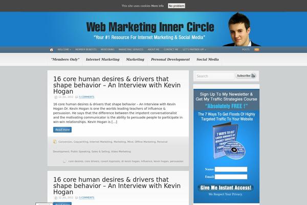Headlines theme site design template sample