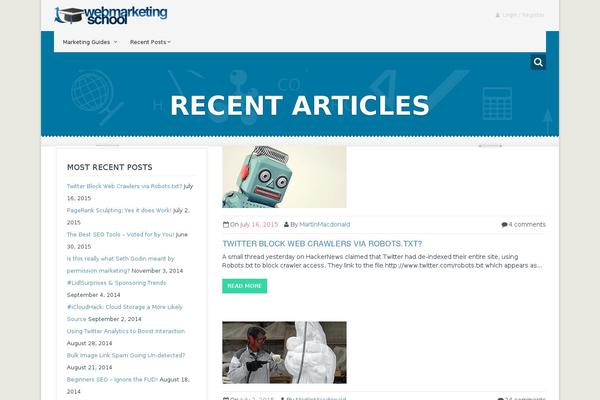 webmarketingschool.com site used Peadigjs