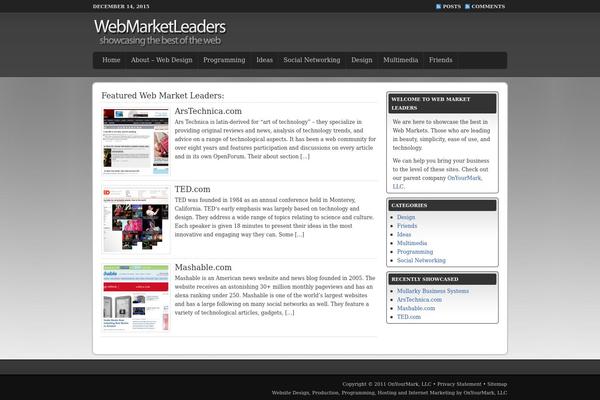 Streamline theme site design template sample