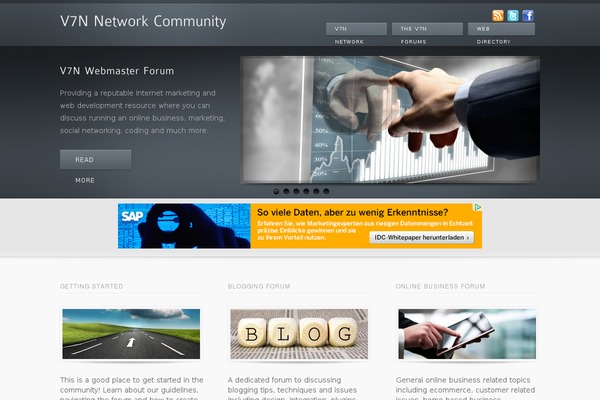 inFocus theme site design template sample